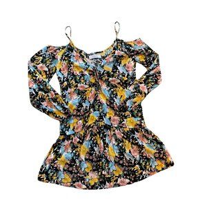Auguste The Label Floral Cold Shoulder 100% Rayon Dress